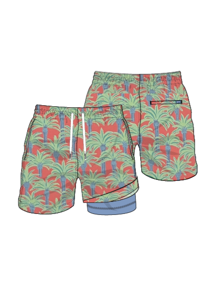 The Easy Breezys Classic Lined Swim Trunks 5.5"