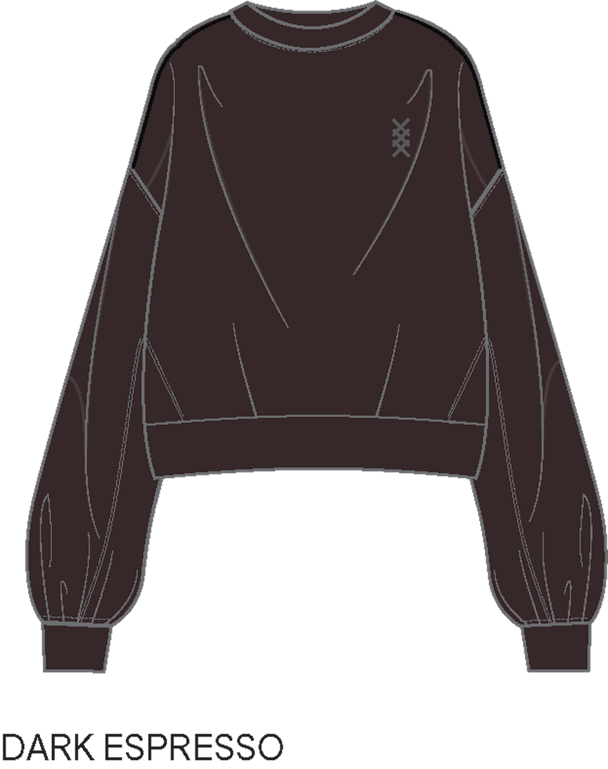 DreamGlow Crewneck - Dark Espresso