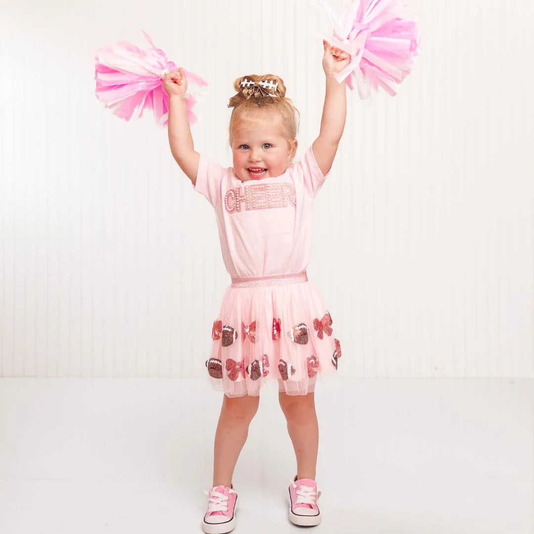 Bows and Football Sequin Tutu