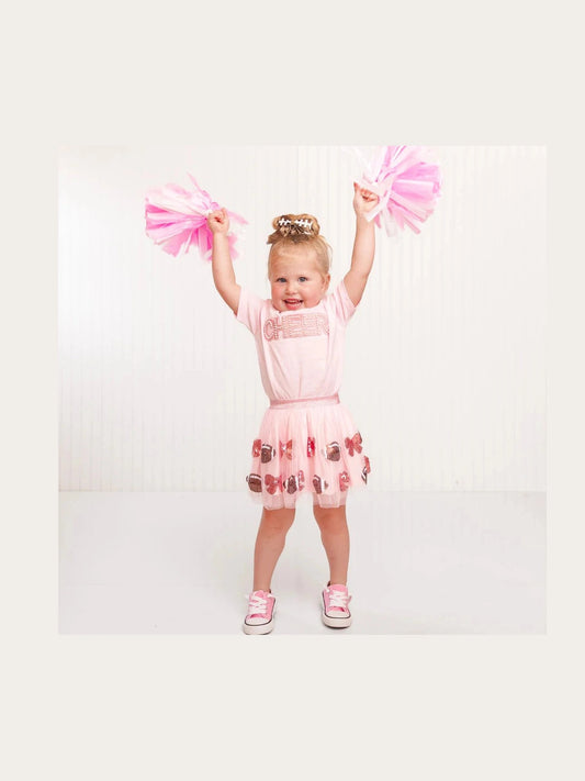 Bows and Football Sequin Tutu