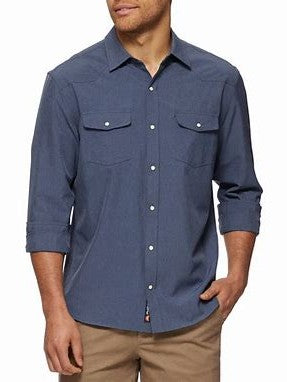 Performance Western Shirt - Navy