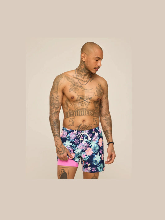 Tropic Like Its Hot Classic Lined Swim Trunks 5.5"