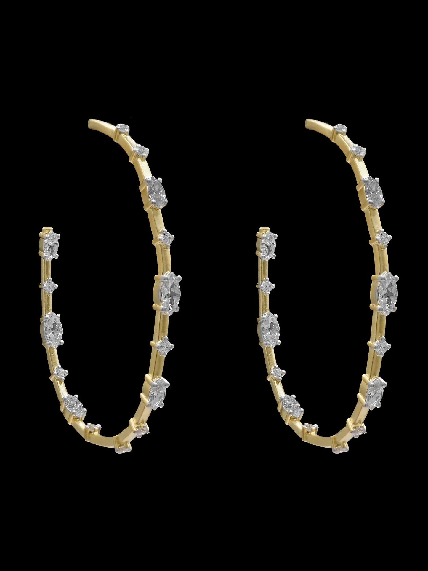 Oval CZ Earrings