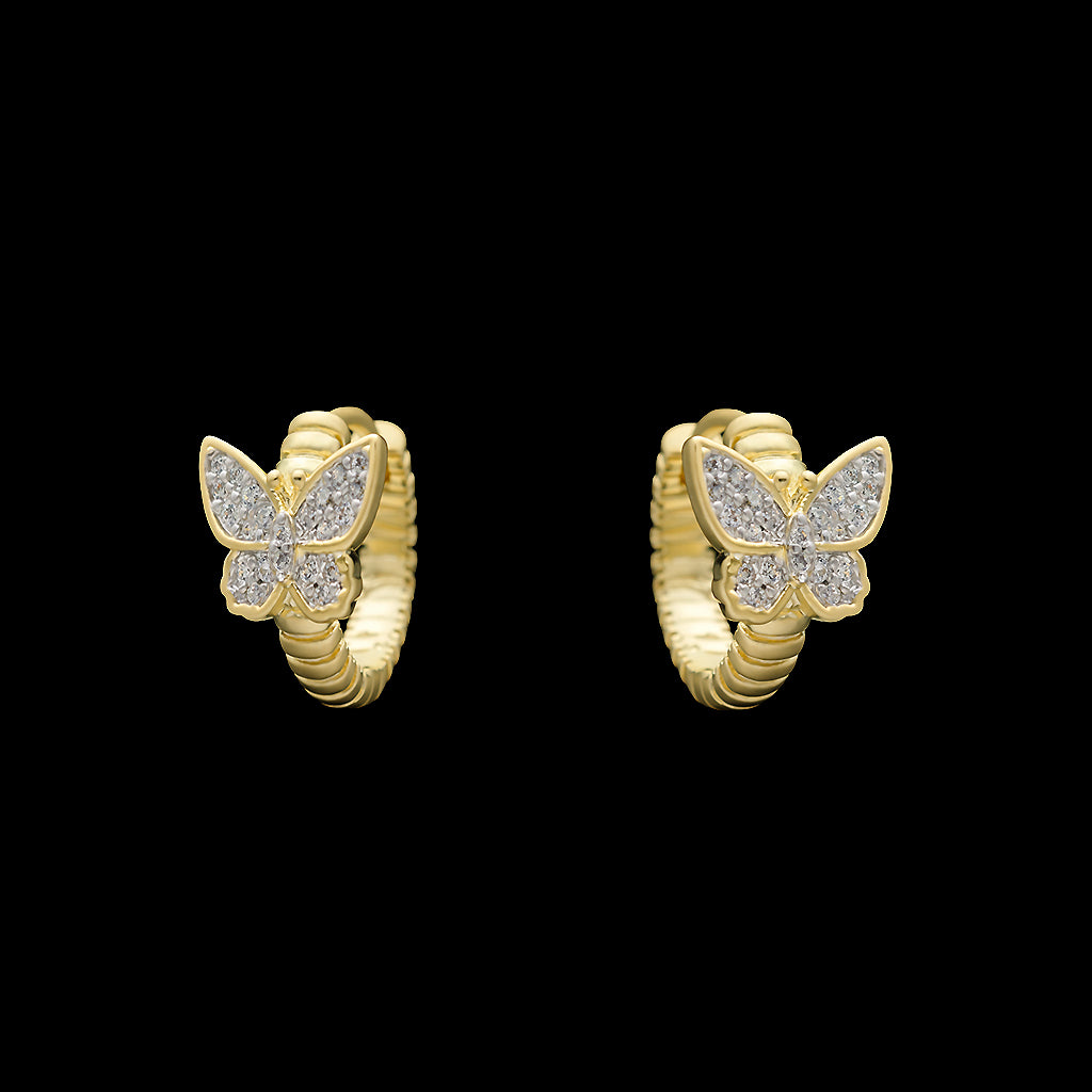 Gold Butterfly Huggies