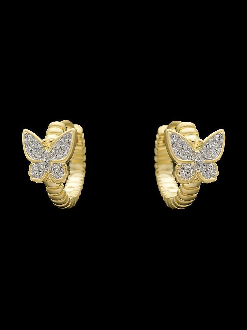 Gold Butterfly Huggies