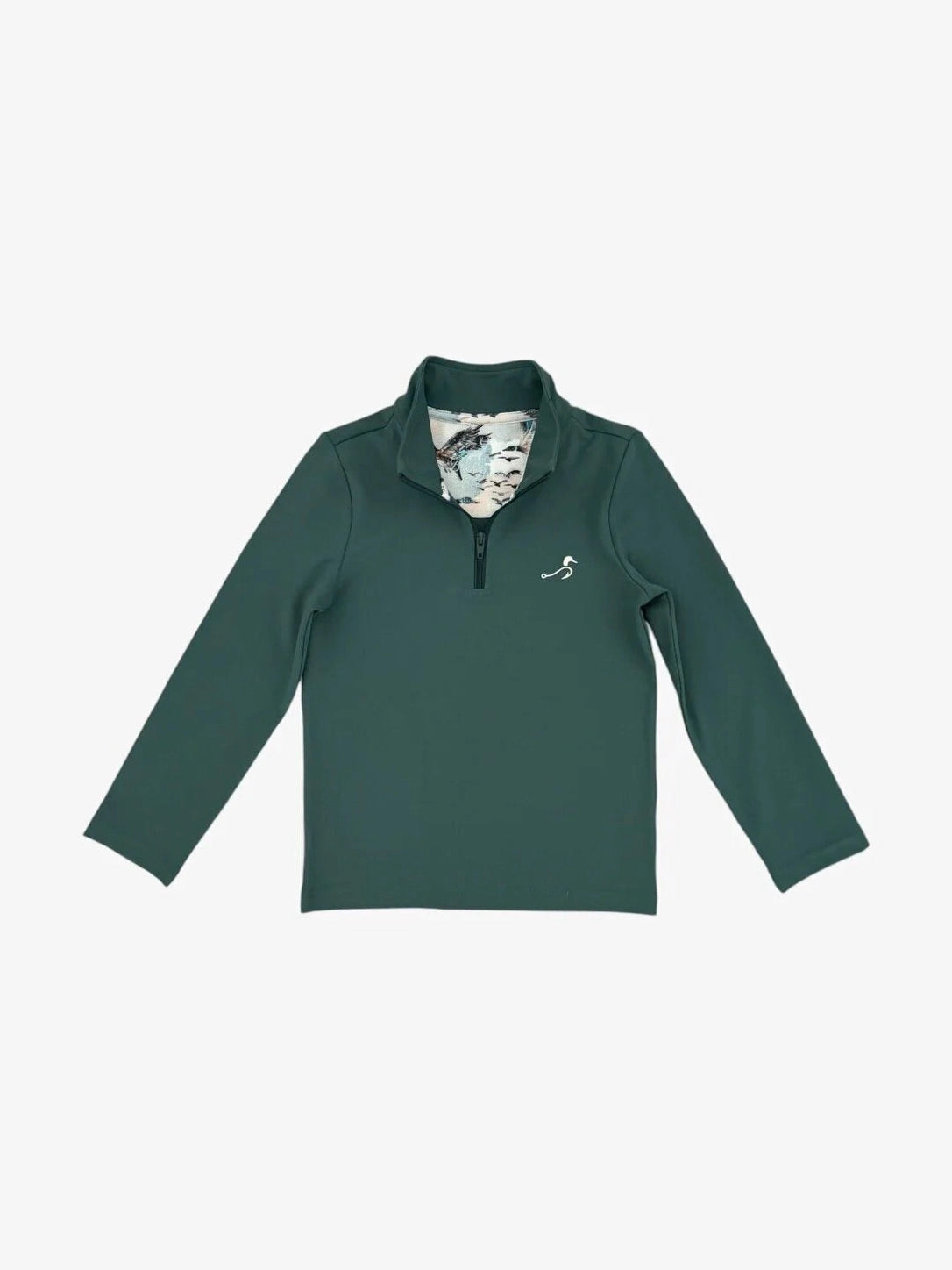 Beau Quarter Zip-Mallard Green