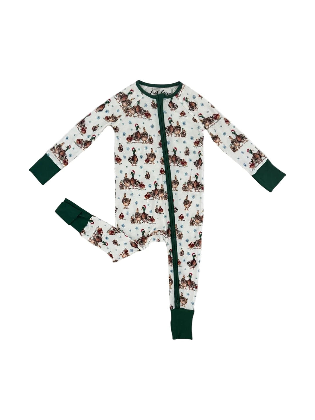 Bamboo Zipper Pajama - Merry Mallards