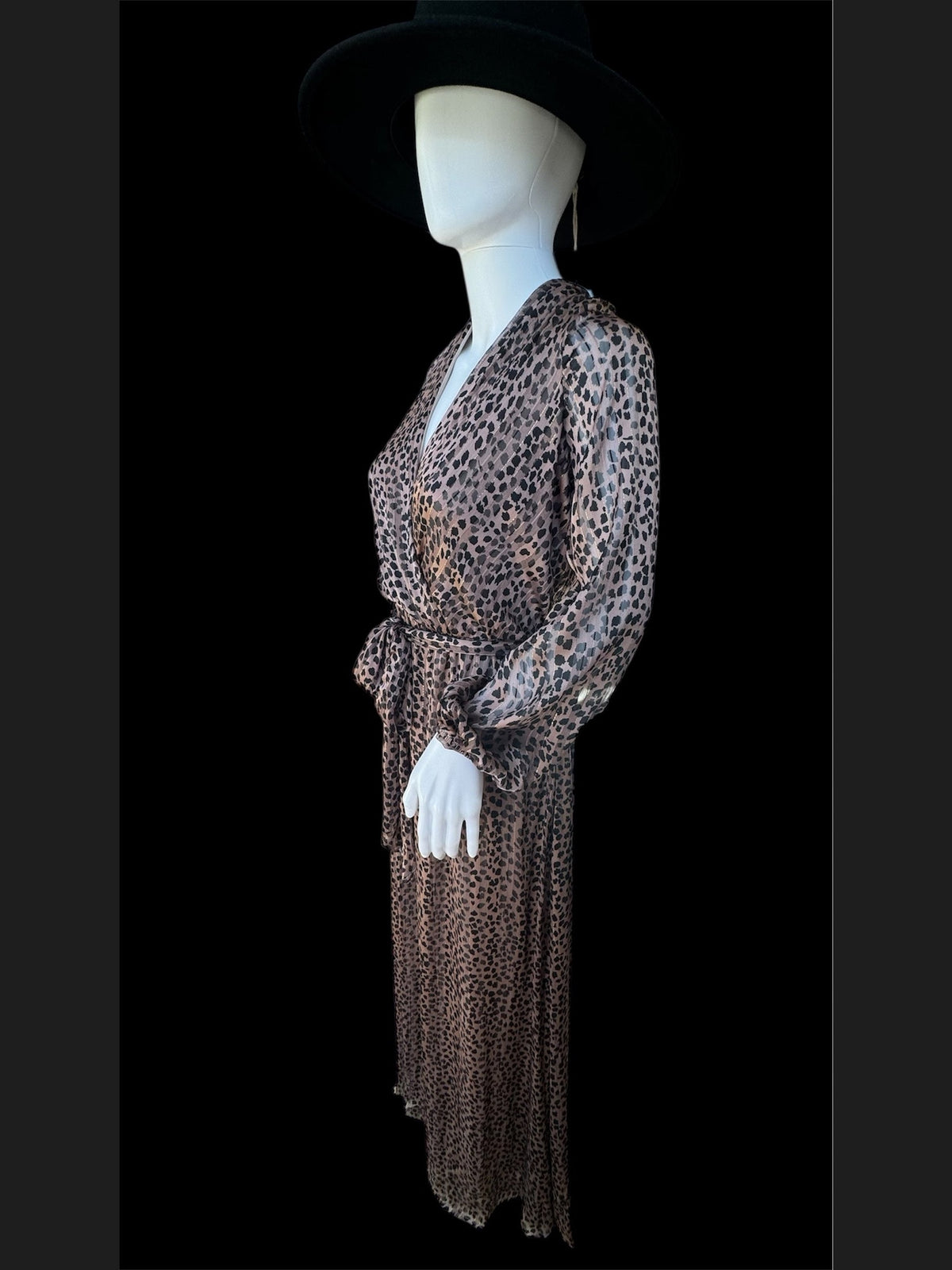 Snake Surplice Maxi Dress