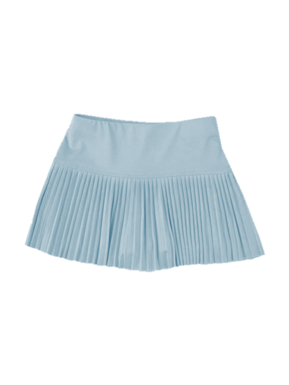 Pleated Skort - Art Blue