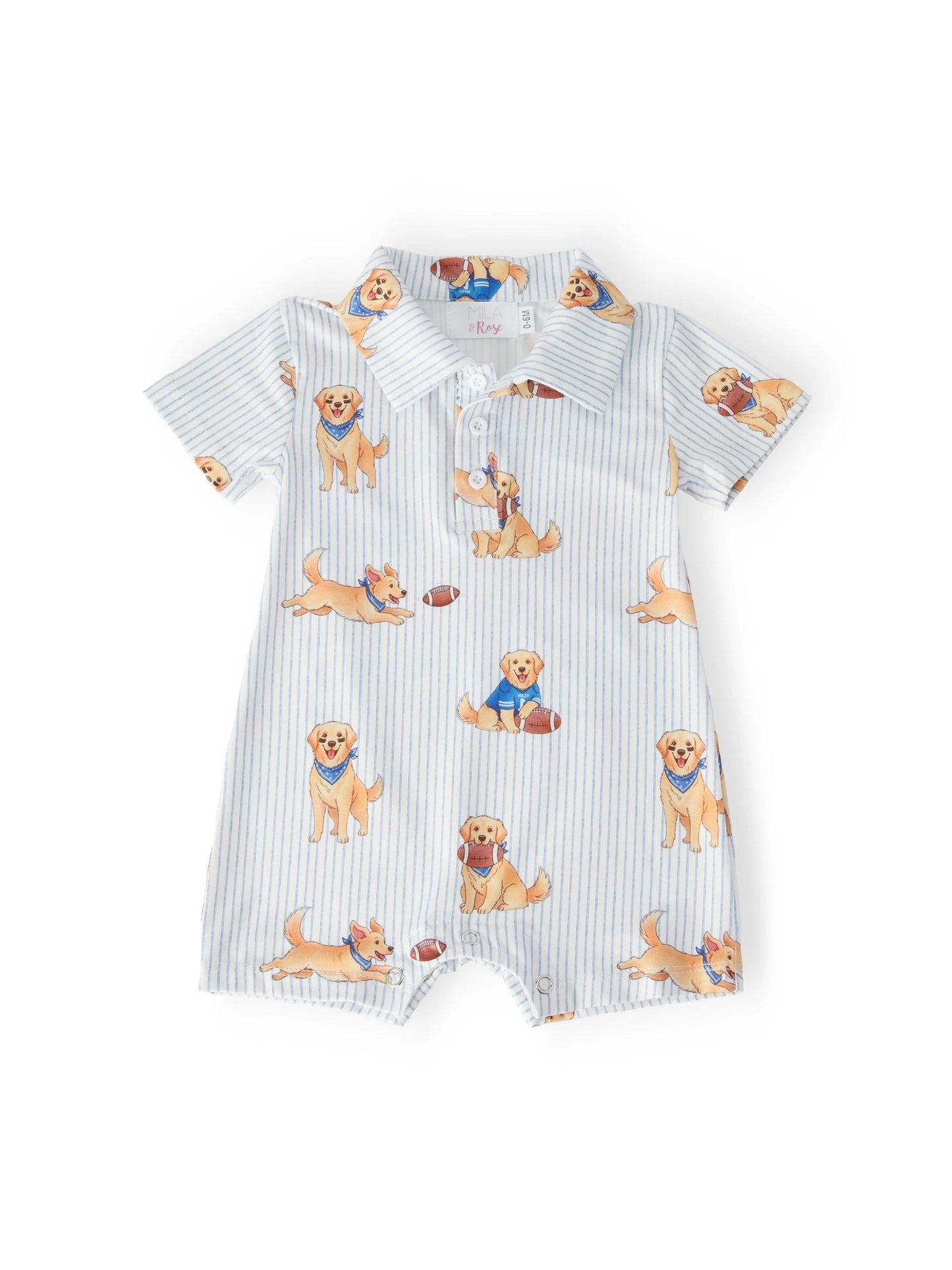 Quarter-Bark Polo Shorty One-Piece