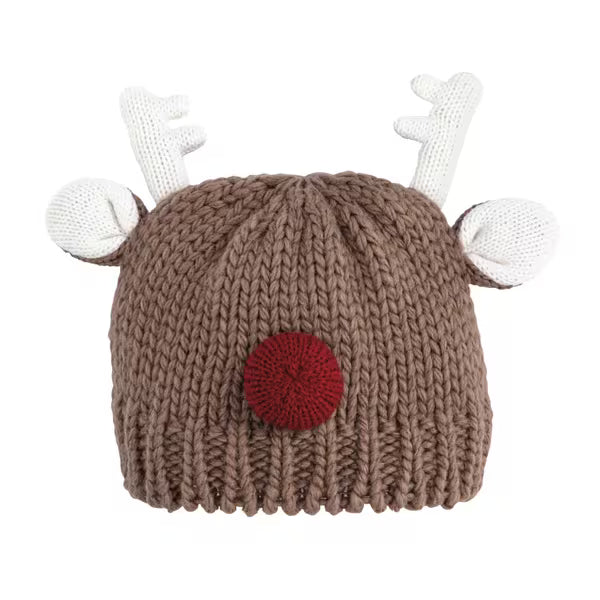Reindeer Chunky Knit Hat
