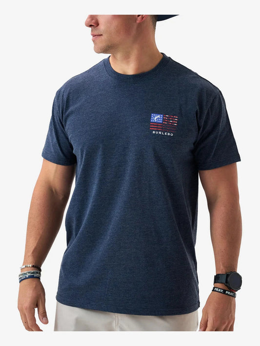 Fishing USA - Heather Navy SS Tshirt