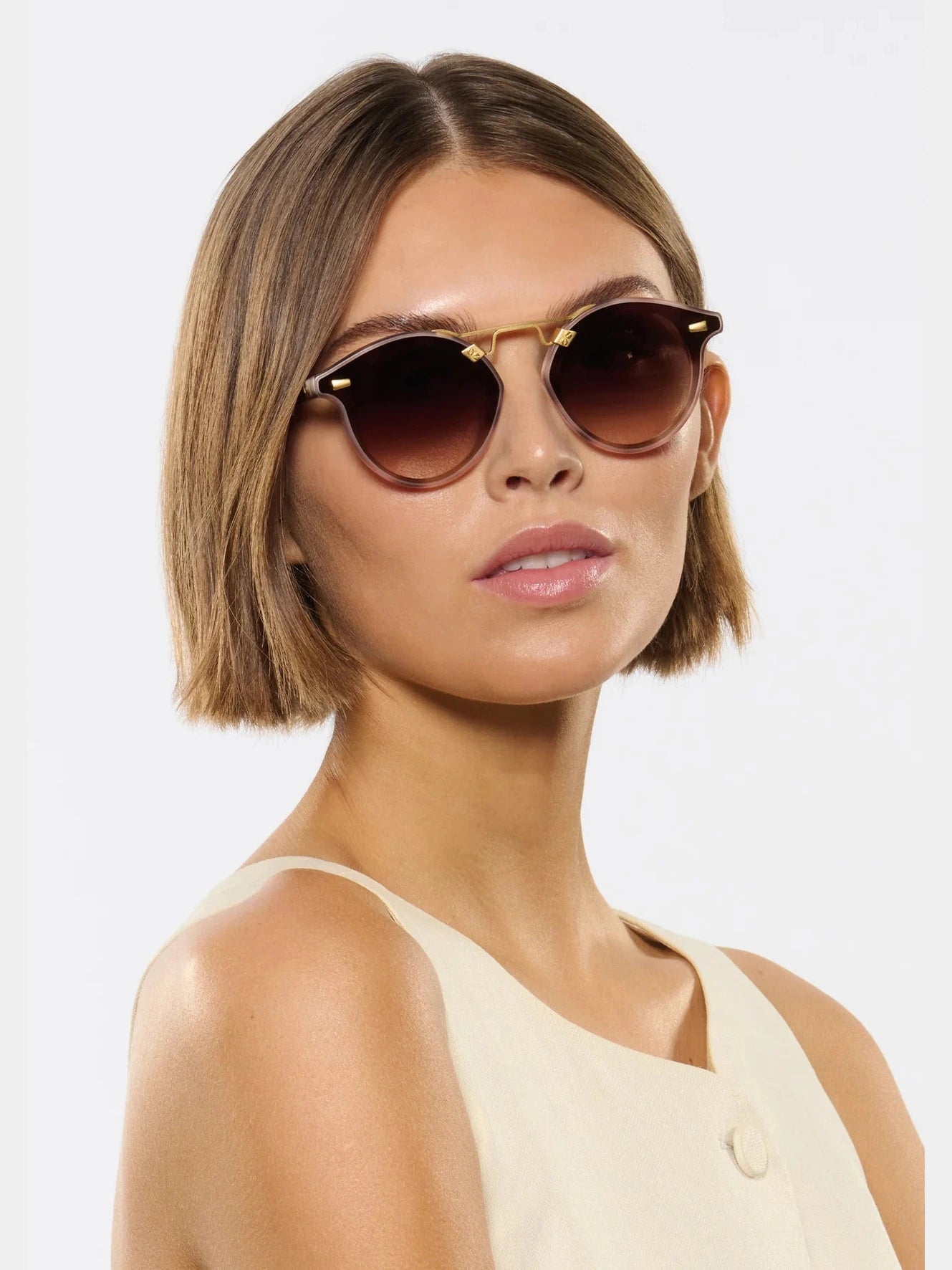 St. Louis Nylon - Matte Blush Tortoise 18K Sunglasses