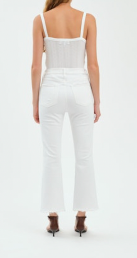 Shy Girl High Rise Crop Flare - Lamb Vintage