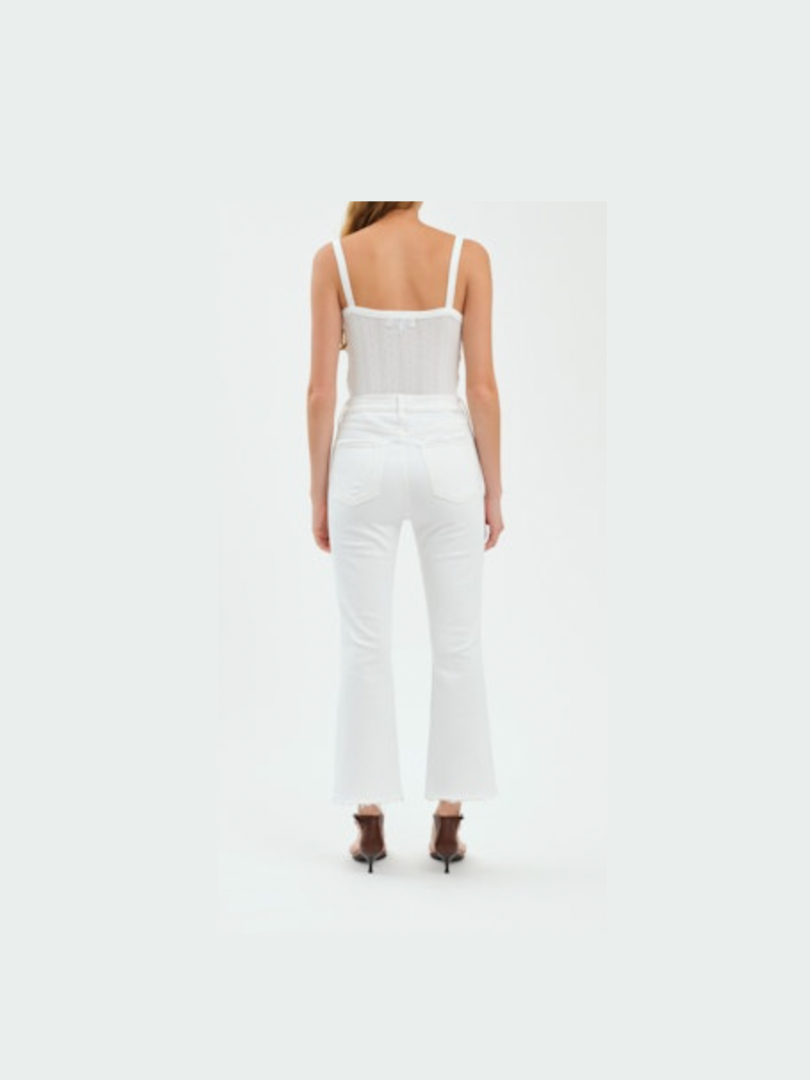 Shy Girl High Rise Crop Flare - Lamb Vintage