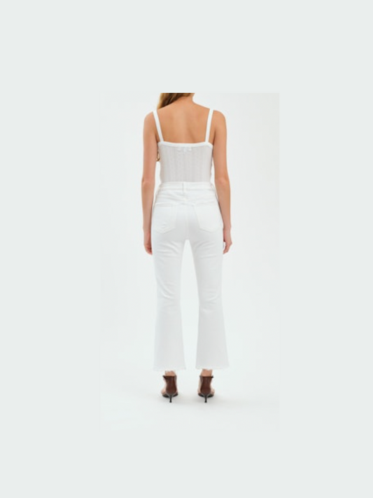 Shy Girl High Rise Crop Flare - Lamb Vintage