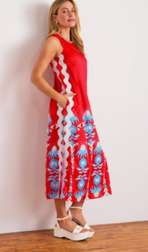 Marlo Dress - Red Thistle