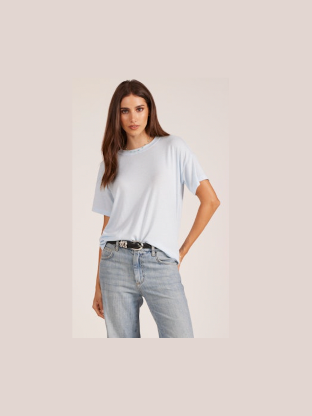 Boyfriend Tee - Cool Blue