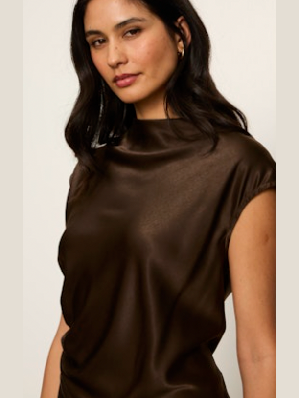 Nights with you Satin Shell - Espresso Martini