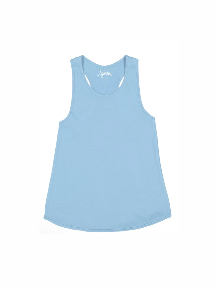 Racer Back Tank - Light Blue