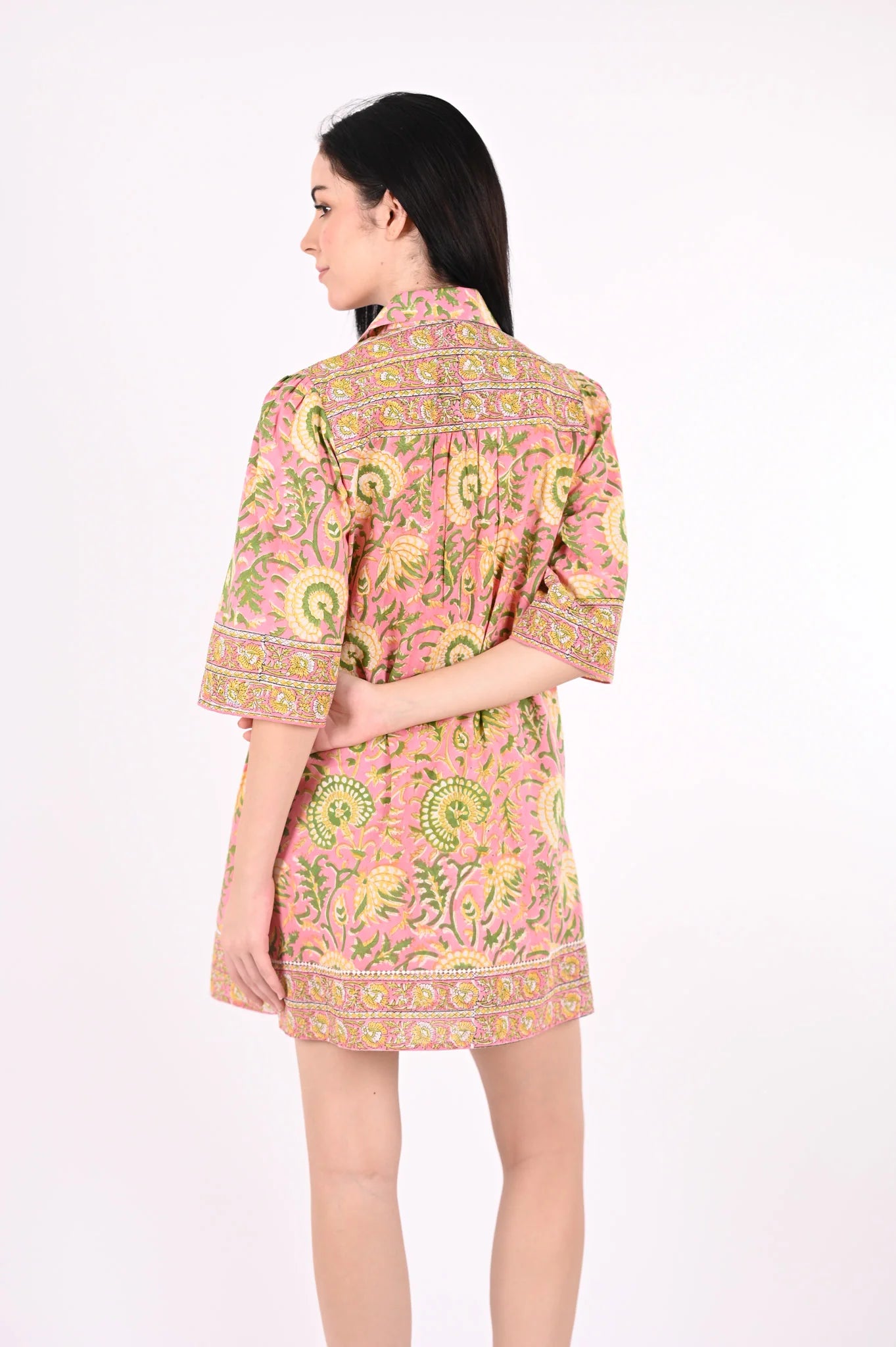 Lyda Mini Dress - Sunset Yellow