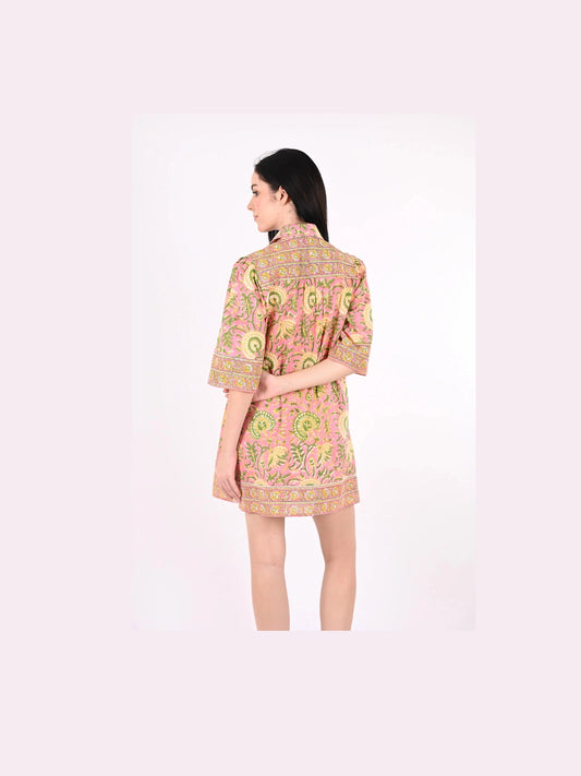 Lyda Mini Dress - Sunset Yellow