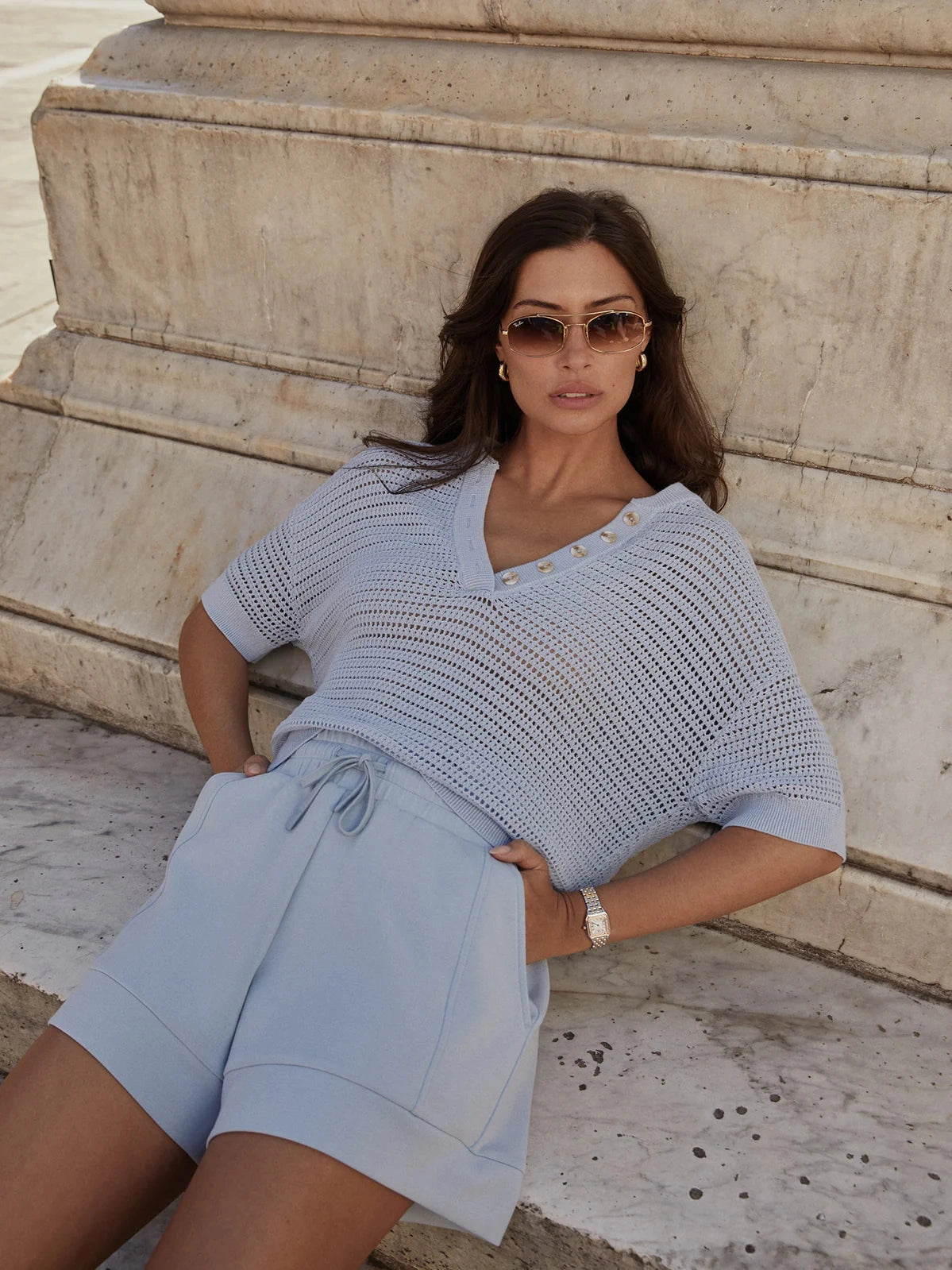 Callie Short Sleeve Knit Top