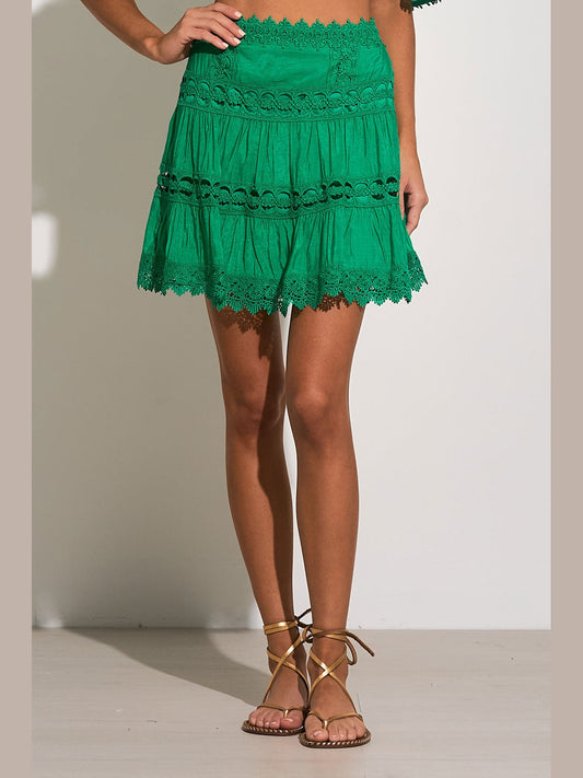 Mini Skirt w/Lace