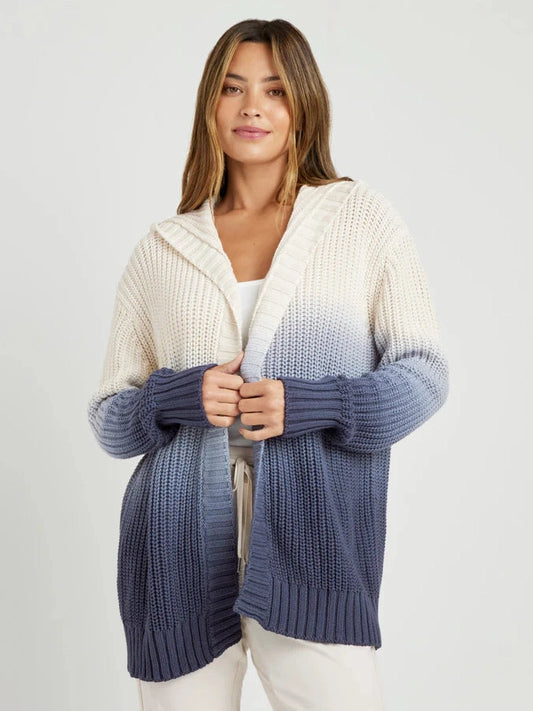 Raya Ombre Hooded Cardigan