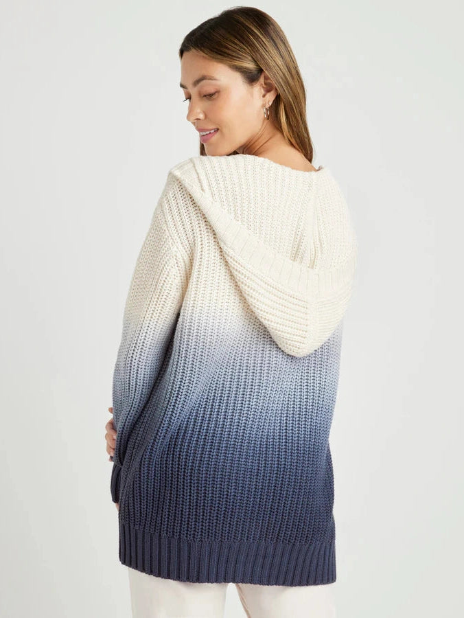 Raya Ombre Hooded Cardigan