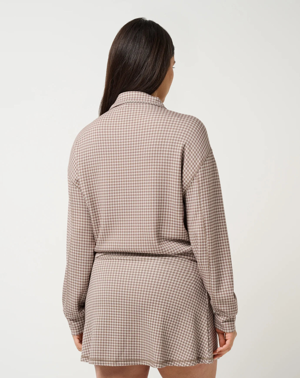 Printed Skyloft Soft echo 1/2 Zip - Walnut Multi