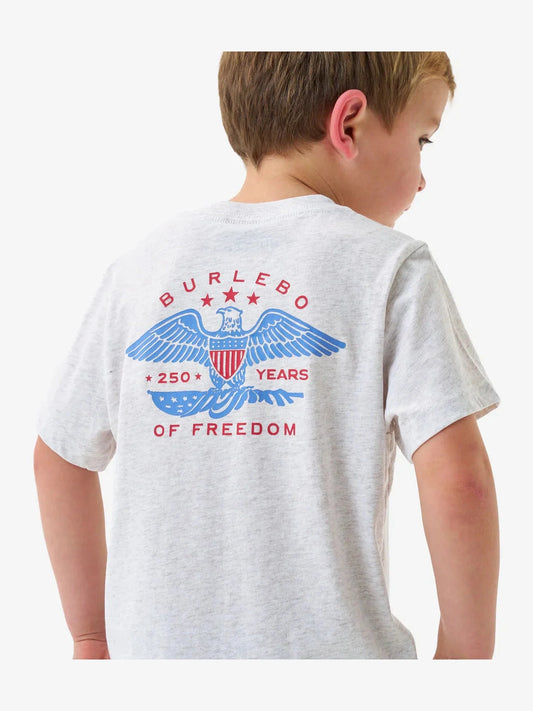 Youth Short Sleeve Eagles Outdoors - Heather Oatmeal