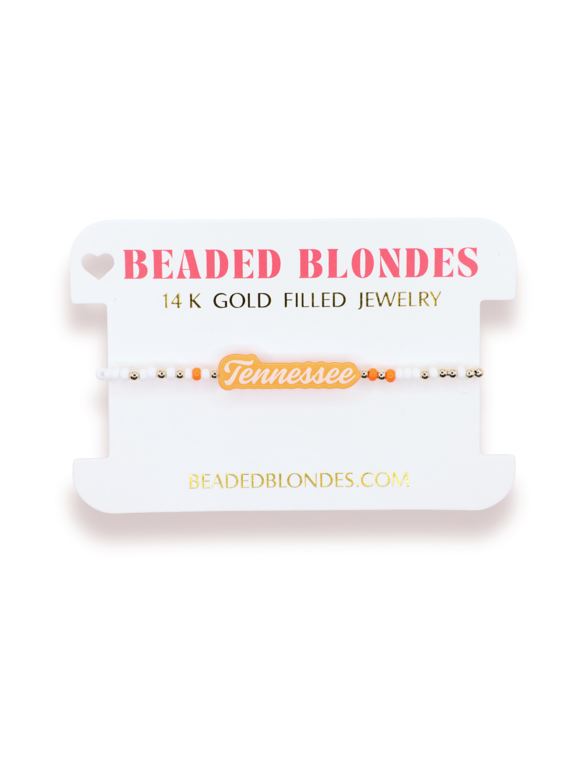 Tennessee Word Bracelet on Color