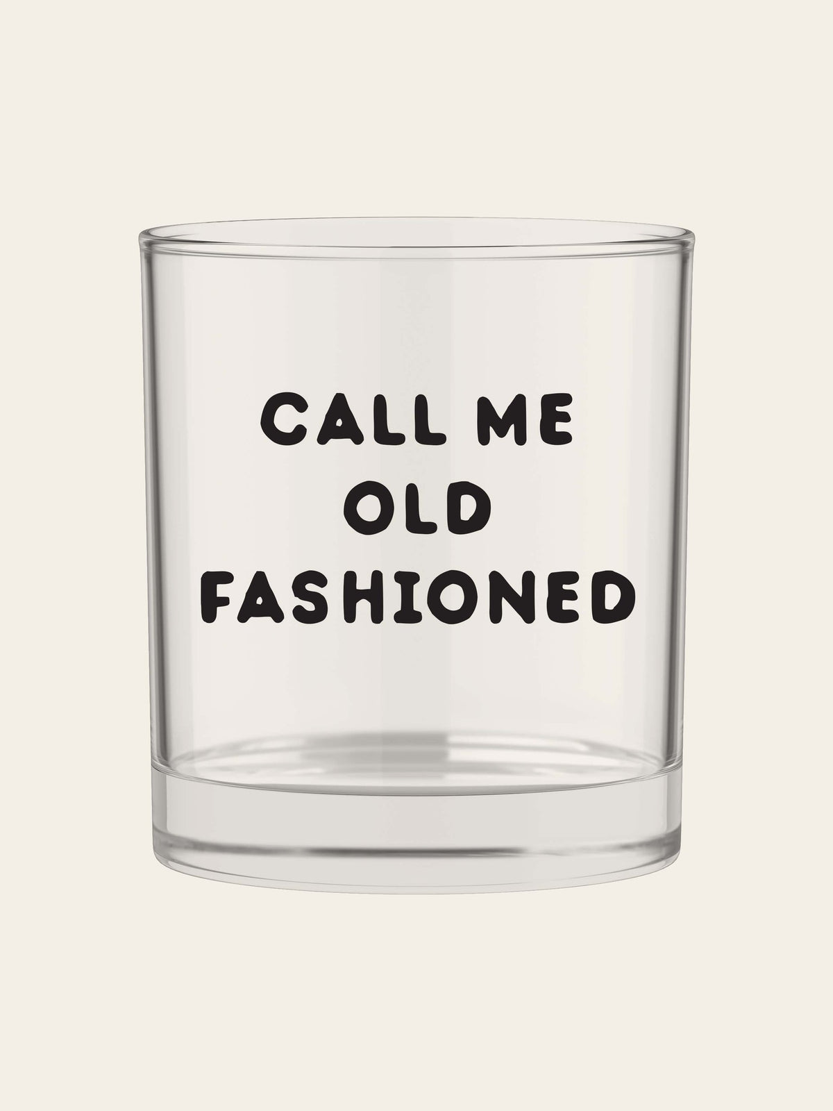 Call Me Old Fashioned Bourbon Whiskey Rocks Glass