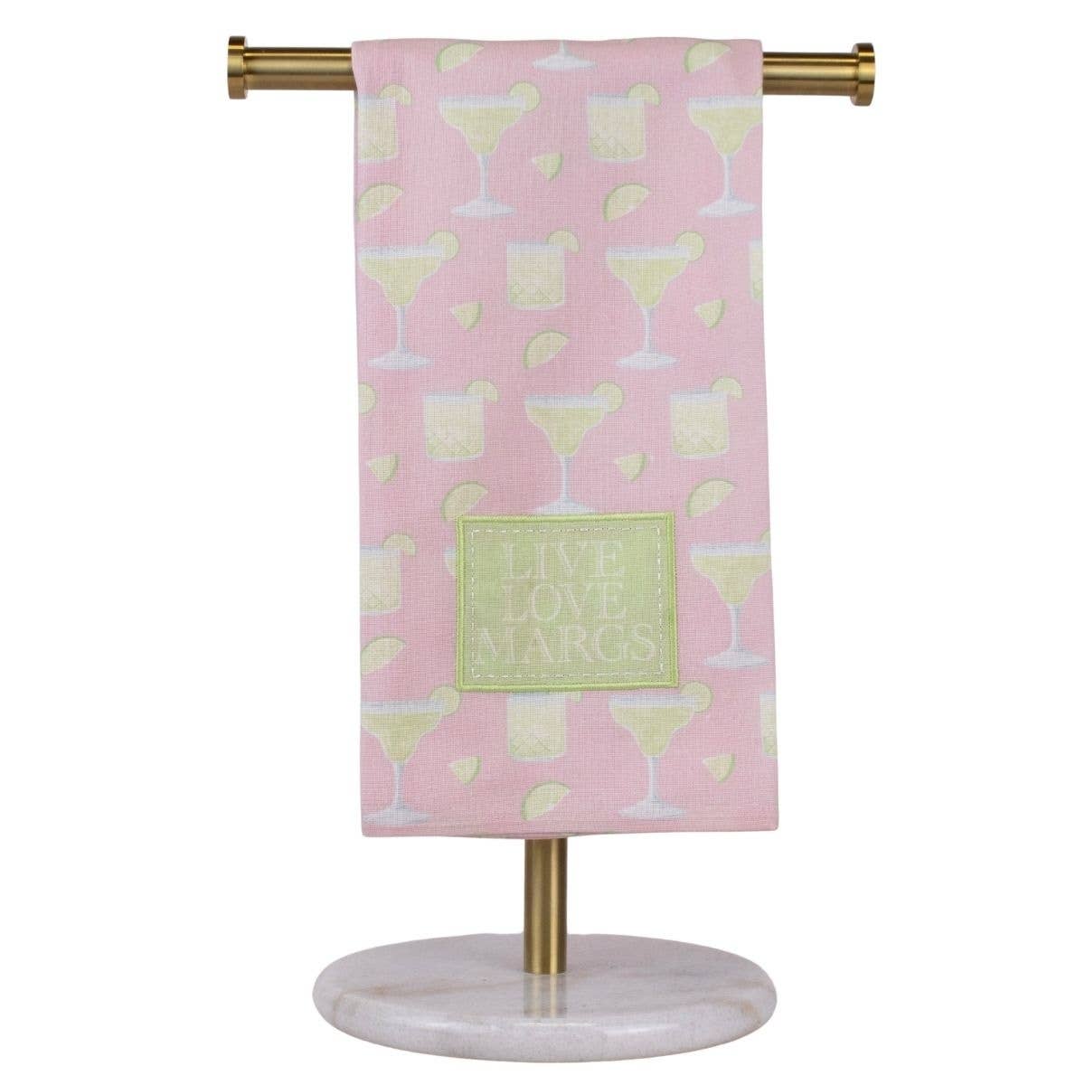 Live Love Margs Hand Towel Light Pink/Multi 20x28