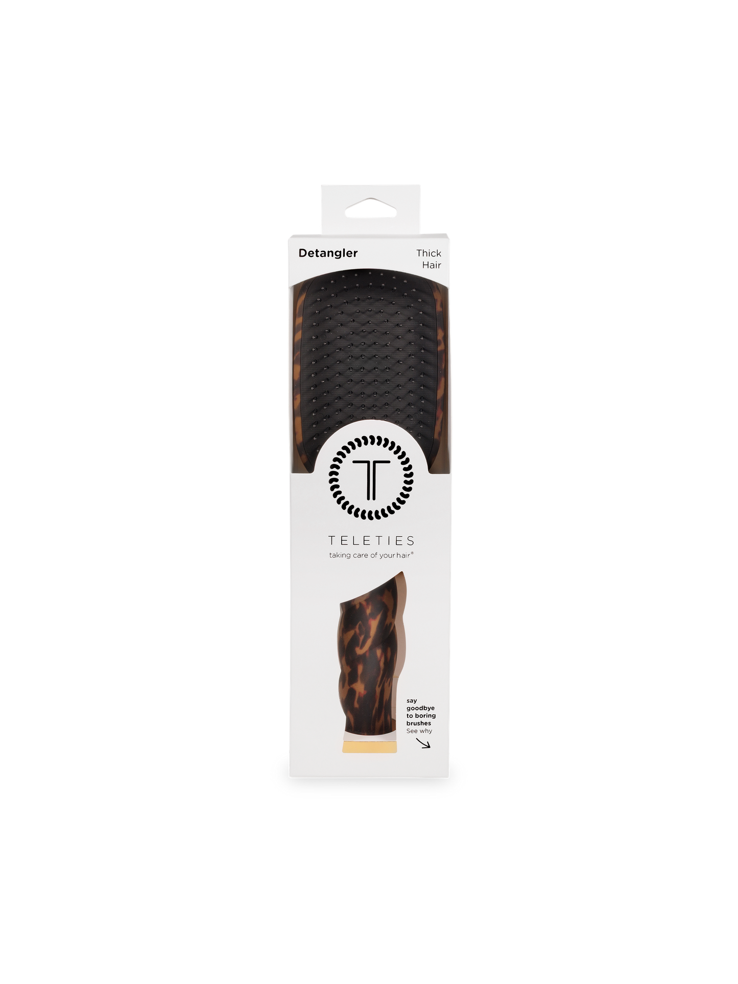 Detangler Hair Brush for Thick Hair - Tortoise