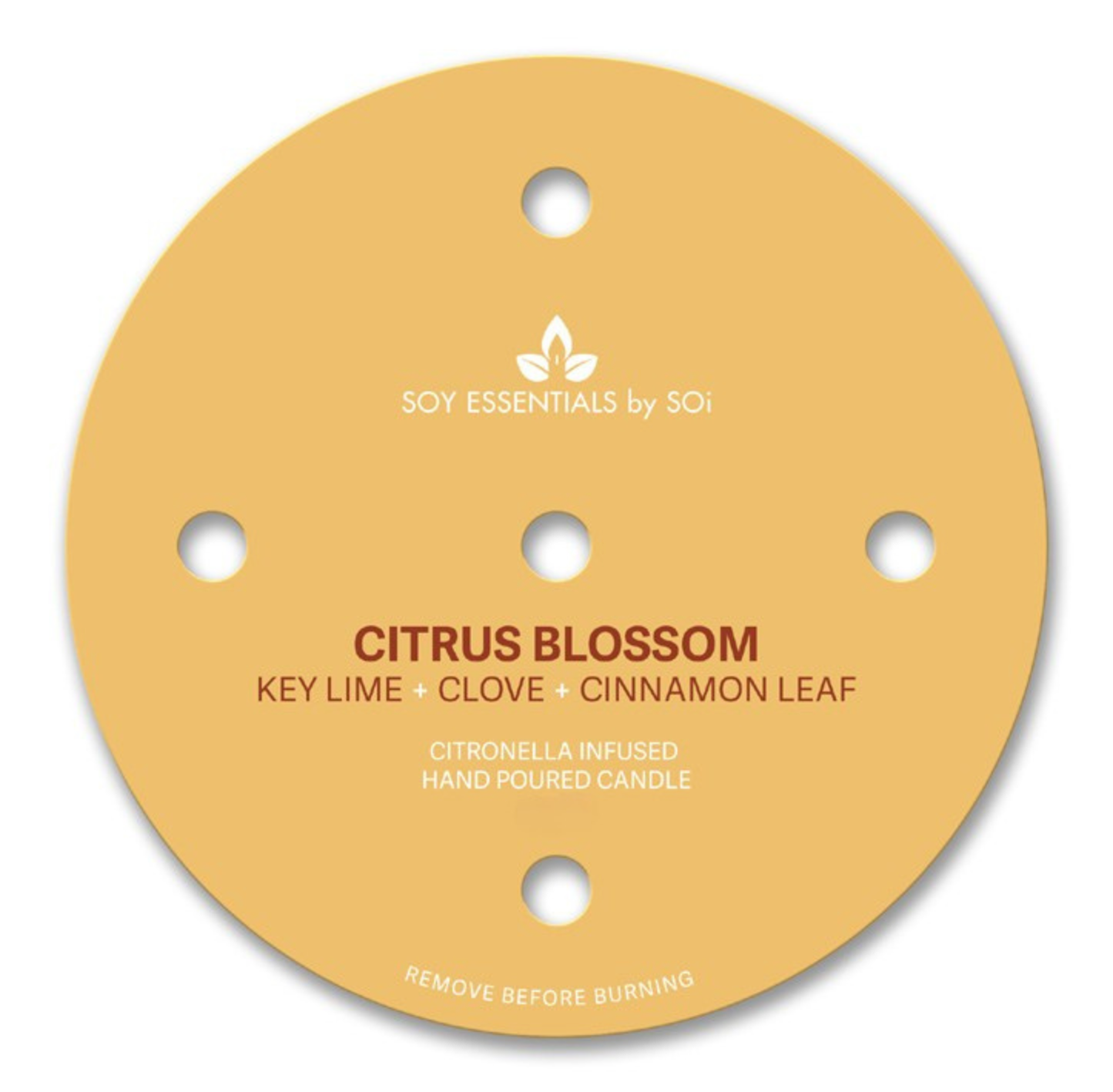 Citrus Blossom Citronella 5 Wick 30oz Patio Candle