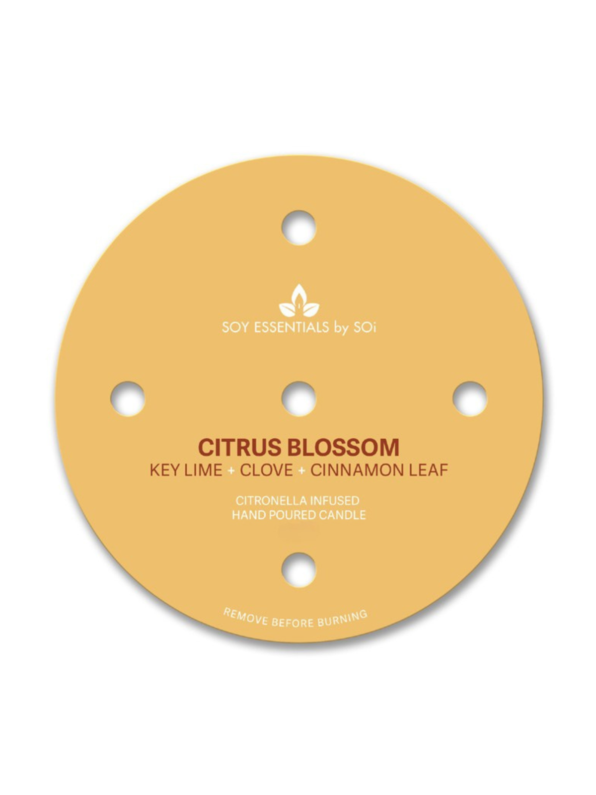 Citrus Blossom Citronella 5 Wick 30oz Patio Candle