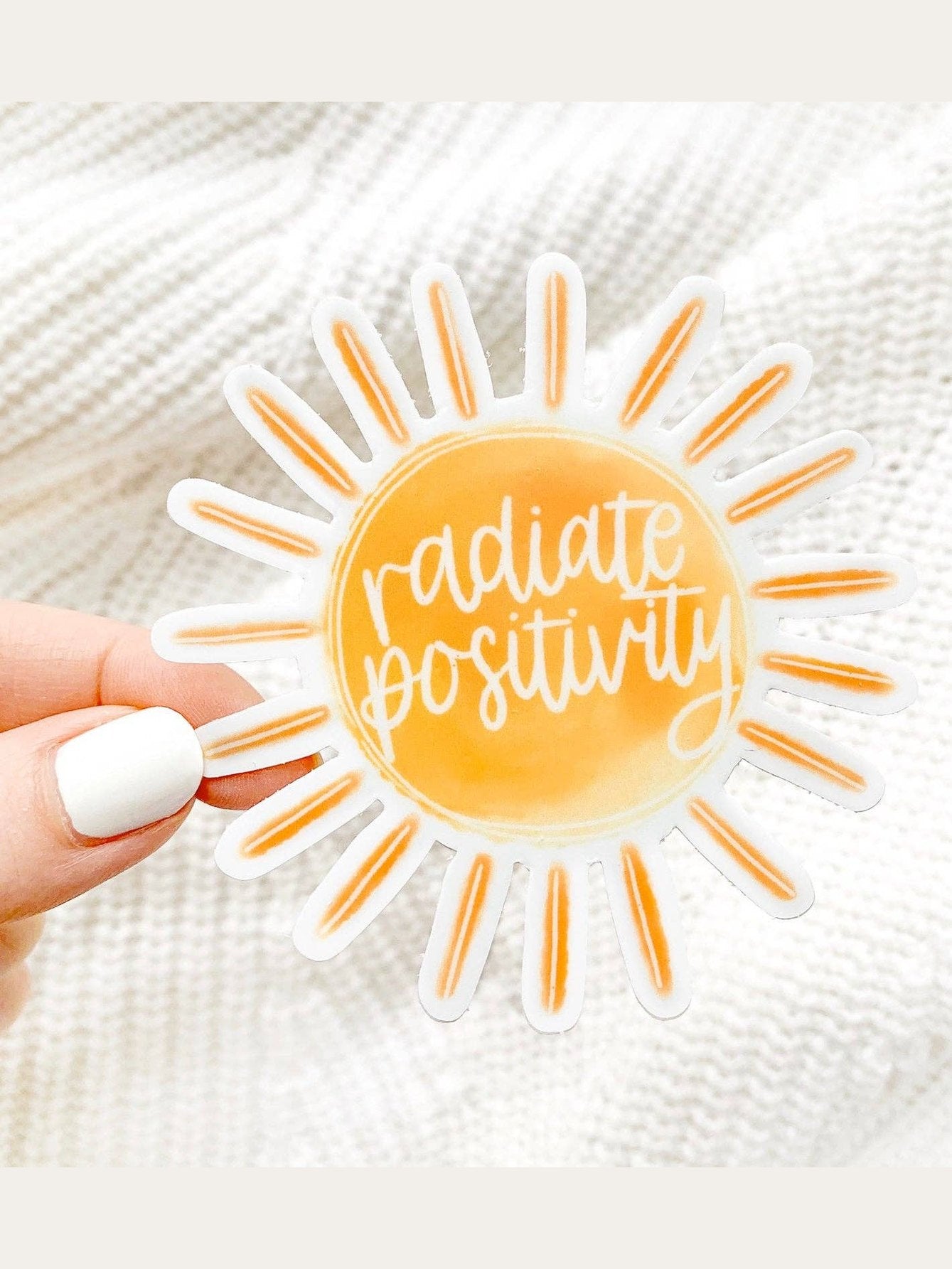 Radiate Positivity 3x3in. Sun Sticker