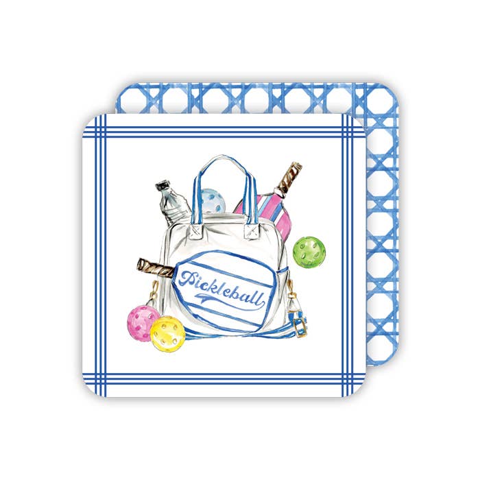 Pickleball Equipment Bag Square Coasters