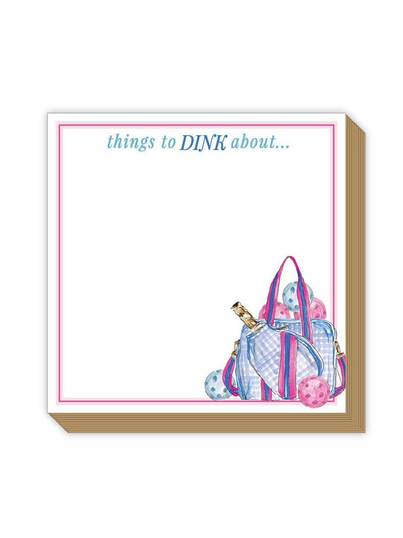 Preppy Pickleball Gear things to Dink about Luxe Notepad