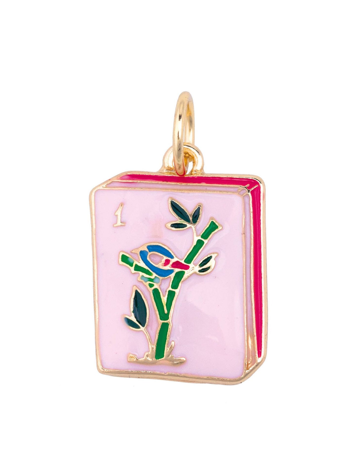 Mahjong Tile Charm Necklace