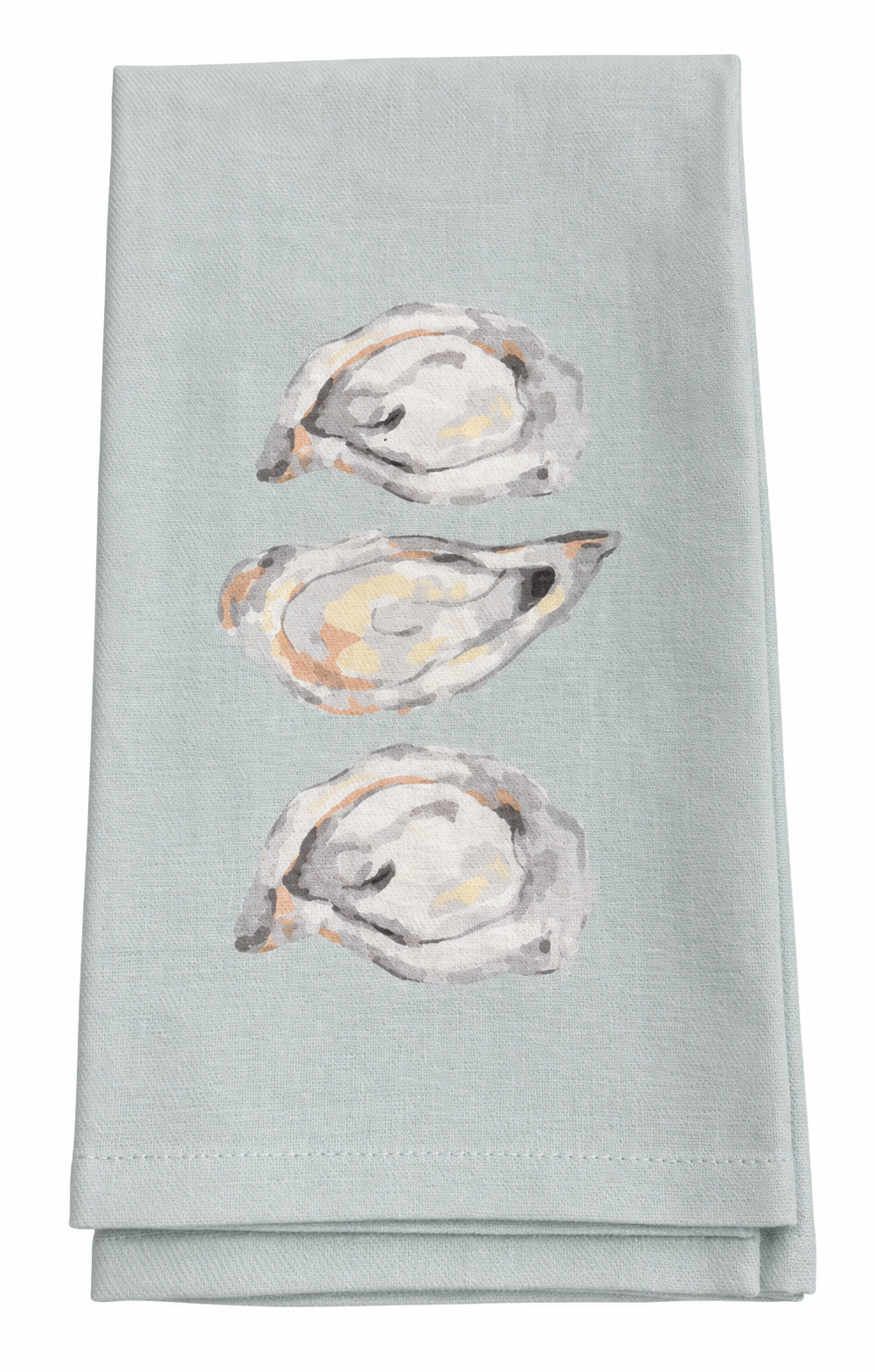 Watercolor Oyster Handtowel Ice/Multi