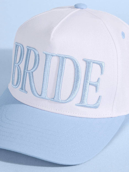 Something Blue Hat - Embroidered Hat, Bride Gift, Bachelorette