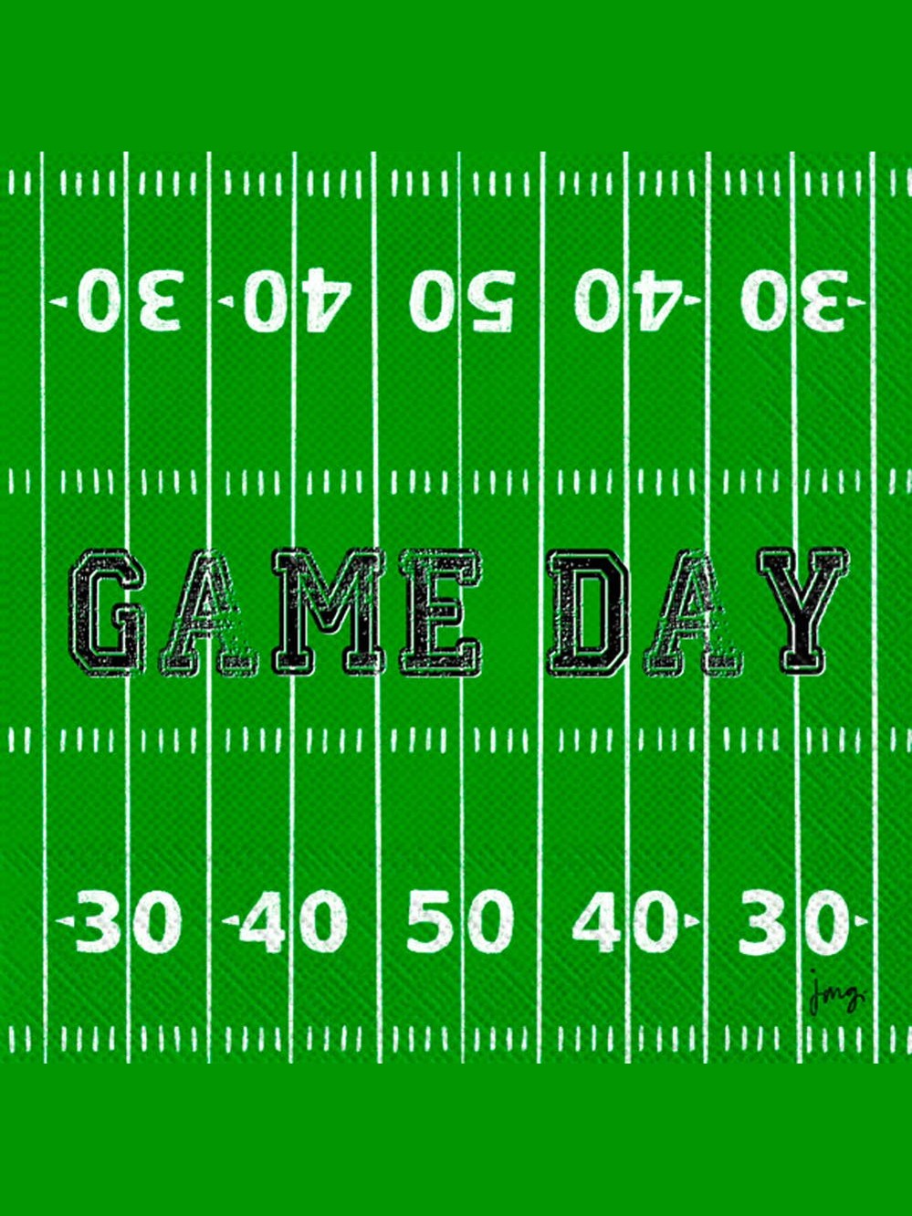 Paper Cocktail Napkins Pack of 20 Game Day Field Football