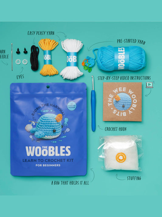 Bjorn the Narwhal Beginner Crochet Kit