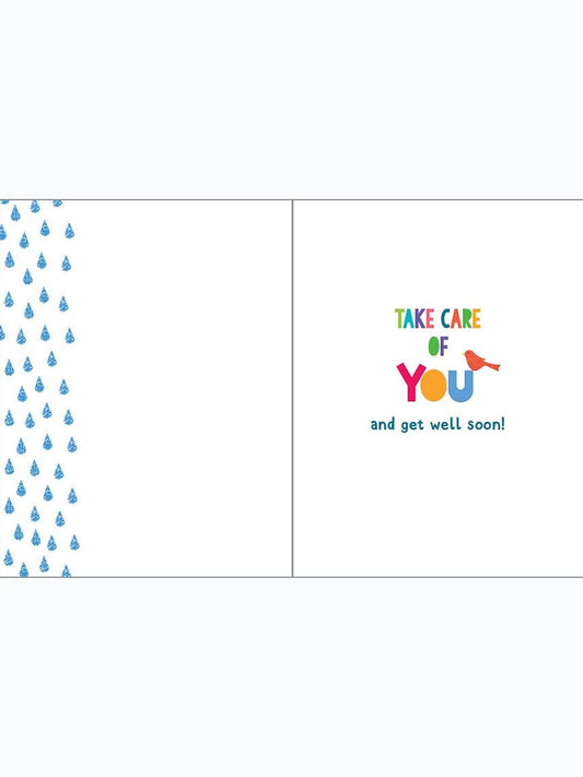 Get Well Greeting Card - Umbrella