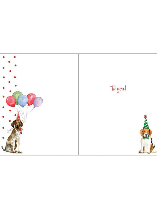 Birthday Card - Birthday Party Dogs