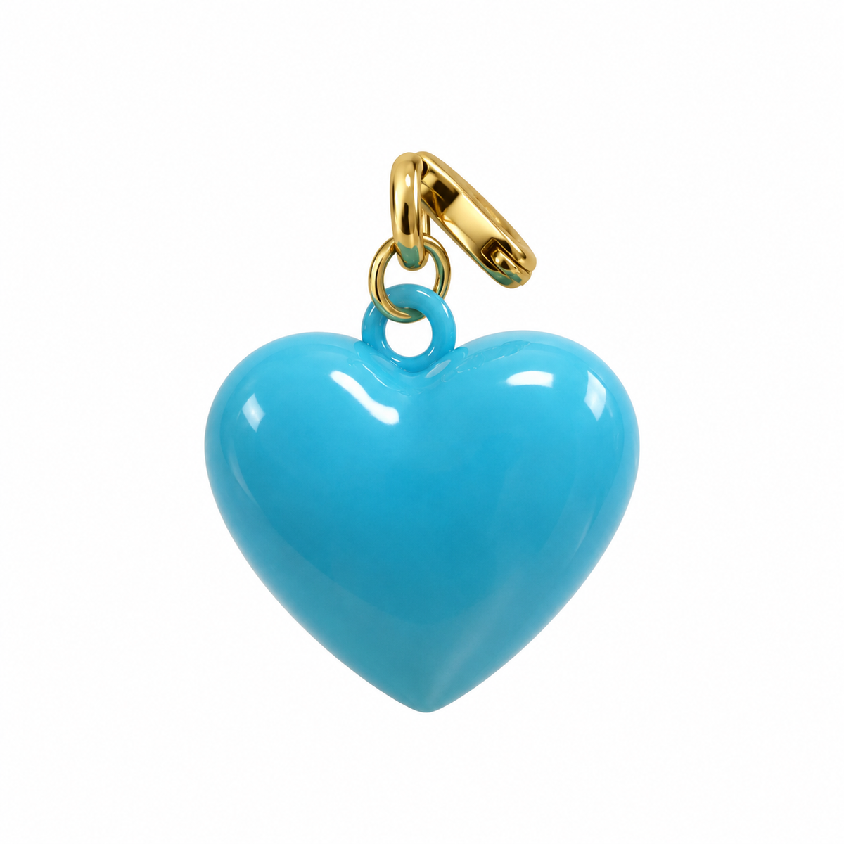 Blue Puff Heart