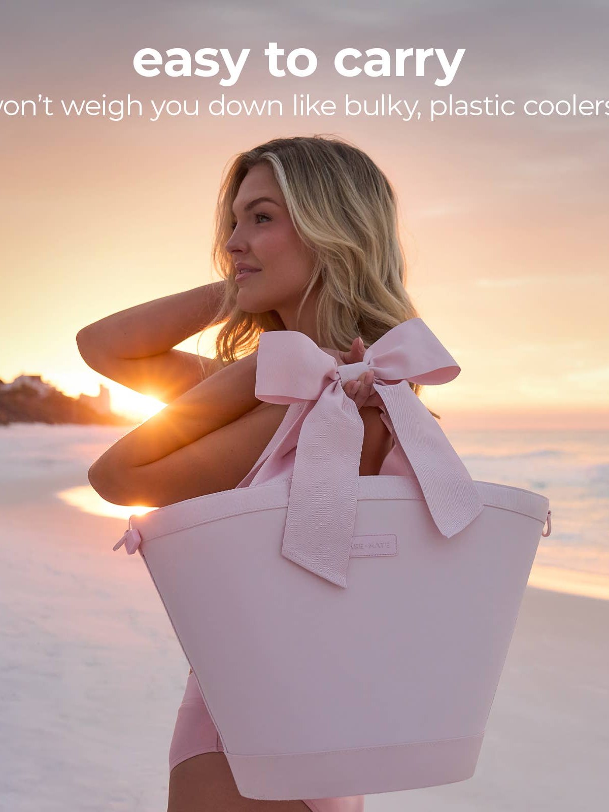 Case-Mate Ballet Pink Large Jelly Cooler Tote 12L